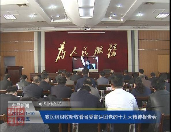 我區(qū)組織收聽收看省委宣講團黨的十九大精神報告會