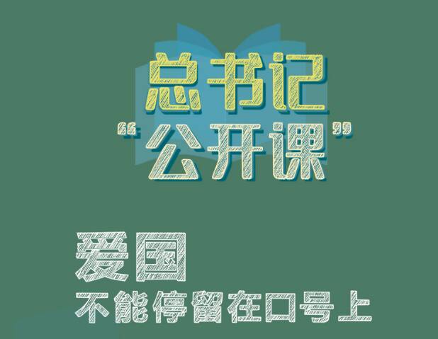 總書記“公開課”｜愛國不能停留在口號上