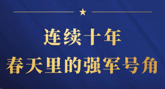 連續(xù)十年，春天里的強(qiáng)軍號(hào)角