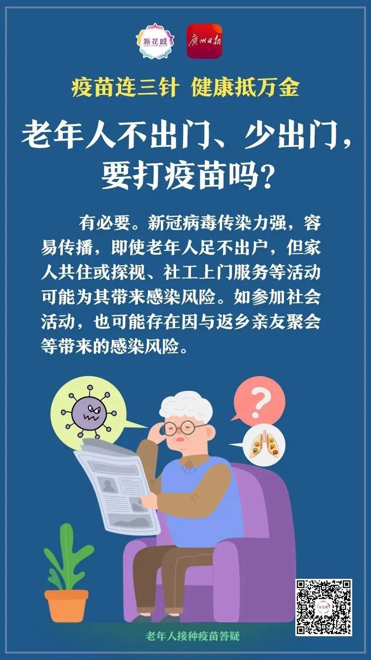 很少出門(mén)，要打疫苗嗎？老人的這些疑問(wèn)，你可以這樣回答