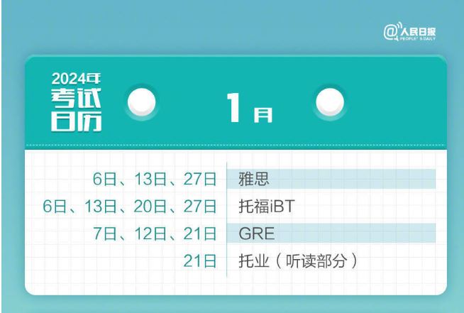 轉(zhuǎn)需！2024全年考試時間表