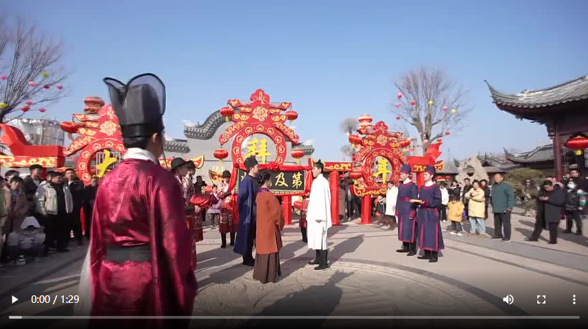 運(yùn)河岸邊年味濃 民俗文化過大年