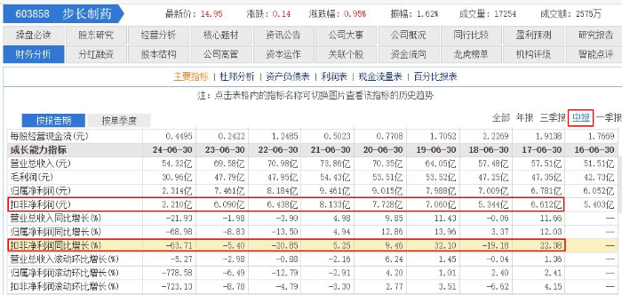 步長制藥2024半年報：營收凈利雙降，銷售費用占總營收38.07%